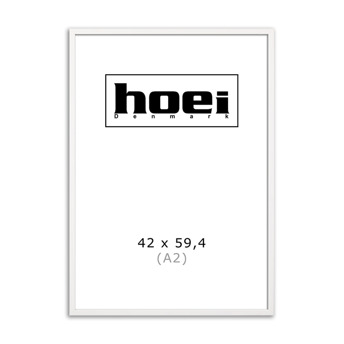 Witte houten lijst voor foto\'s en posters is 42 x 59,4 cm (A2)