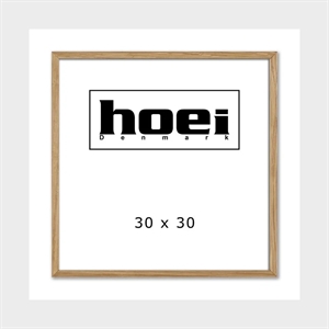 Massieve eikenhouten lijst voor foto's en posters 30 x 30 cm