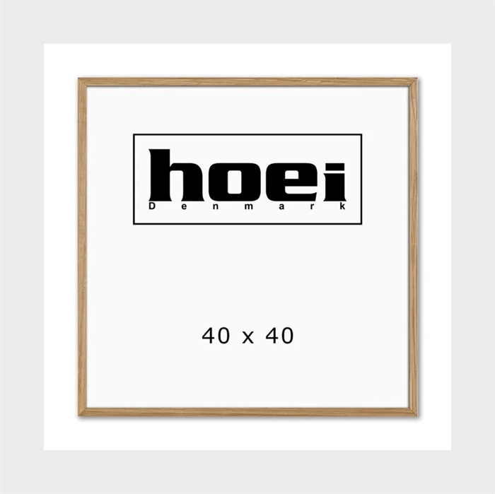 Massieve eikenhouten lijst voor foto\'s en posters 40 x 40 cm