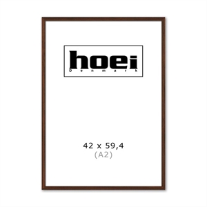 Massieve donkere eikenhouten lijst voor foto's en posters is 42 x 59,4 cm (A2)