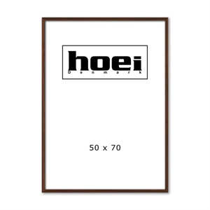 Massieve donkere eikenhouten lijst voor foto’s en posters 50 x 70 cm