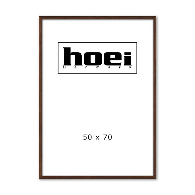 Massieve donkere eikenhouten lijst voor foto’s en posters 50 x 70 cm
