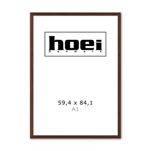 Massieve donkere eikenhouten lijst voor foto en posters is EIK 59,4 x 84,1 cm ( A1 )
