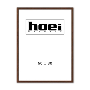 Massieve donkere eikenhouten lijst voor foto's en posters 60 x 80 cm