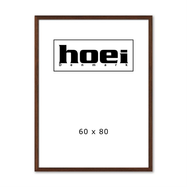 Massieve donkere eikenhouten lijst voor foto\'s en posters 60 x 80 cm