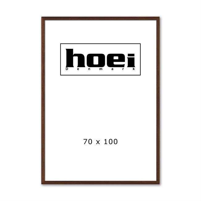 Massieve donkere eikenhouten lijst voor foto\'s en posters 70 x 100 cm