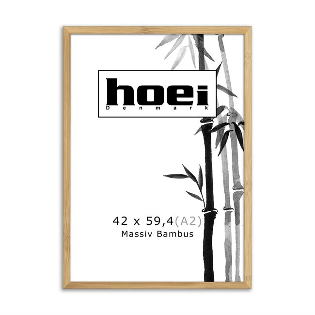 Bamboe houten lijst voor foto\'s en posters is 42 x 59,4 cm (A2)