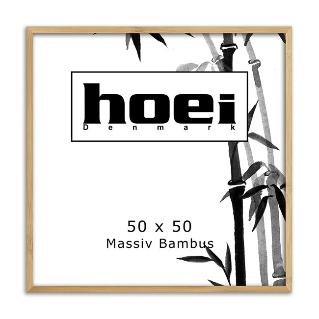 Bamboe houten lijst voor foto\'s en posters 50 x 50 cm