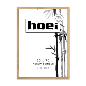 Bamboe fotolijst voor foto's en posters 50 x 70 PLEXI cm