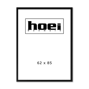Zwarte houten lijst voor foto's en posters 62 x 85 cm