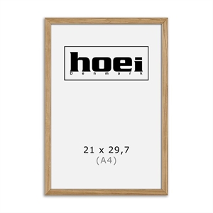 Massieve eikenhouten lijst voor foto en posters 21 x 29,7 cm ( A4 )