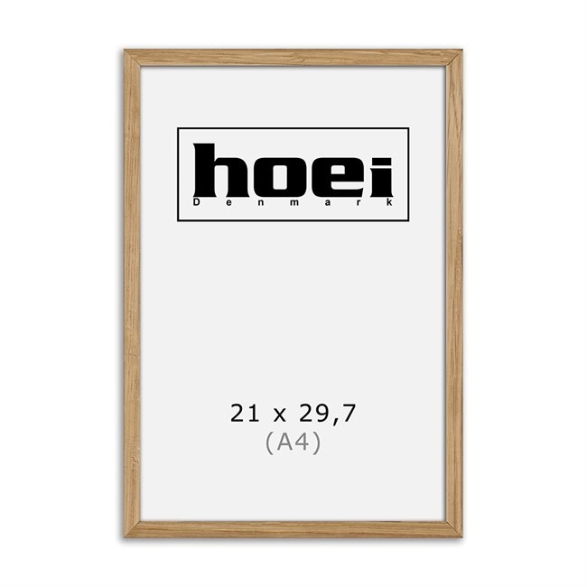 Massieve eikenhouten lijst voor foto en posters 21 x 29,7 cm ( A4 )