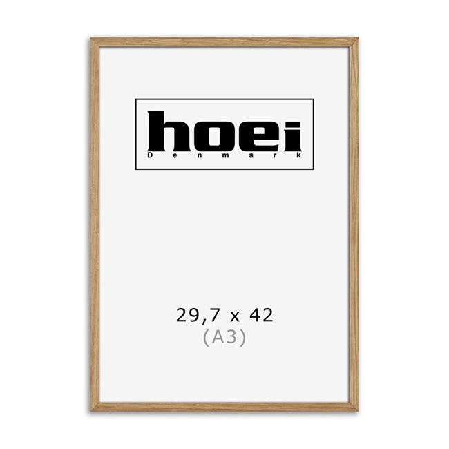 Massief eikenhouten lijst voor foto\'s en posters is 29,7 x 42 cm ( A3 )