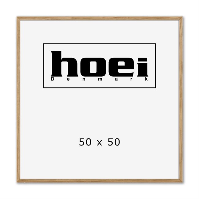 Massieve eikenhouten lijst voor foto\'s en posters 50 x 50 cm