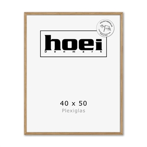 Massieve eikenhouten lijst voor foto en posters 40 x 50 PLEXI cm