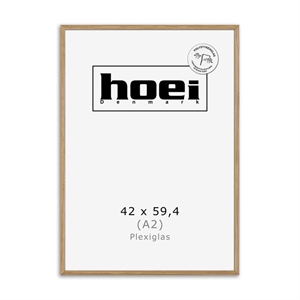 Massieve eikenhouten lijst voor foto's en posters 42 x 59,4 - A2 PLEXI cm