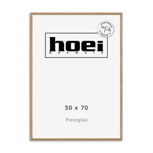 Massieve eikenhouten lijst voor foto's en posters 50 x 70 PLEXI cm