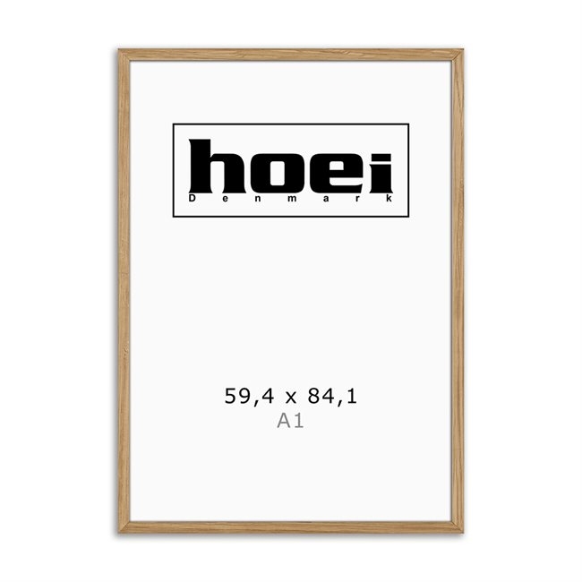 Massieve eikenhouten lijst voor foto\'s en posters 59,4 x 84,1 cm (A1)
