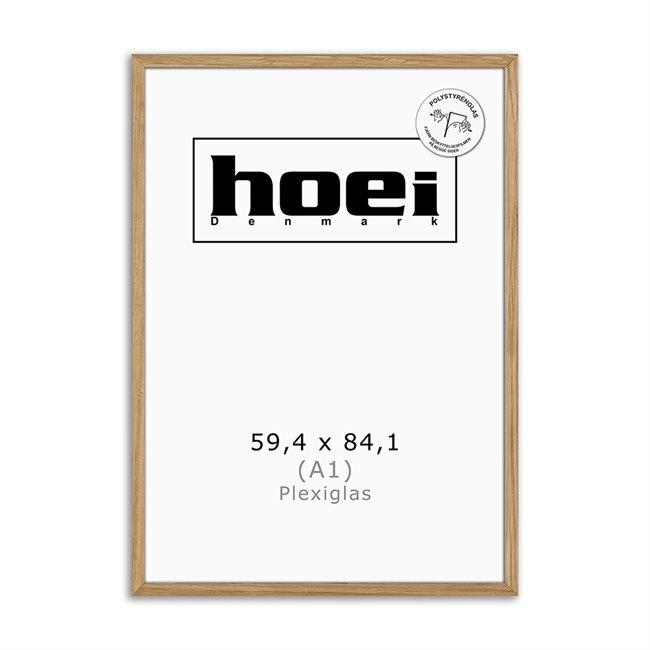 Massieve eikenhouten lijst voor foto\'s en posters 59,4 x 84,1 - A1 PLE x cm