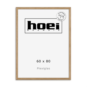 Massieve eikenhouten lijst voor foto's en posters 60 x 80 PLEXI cm