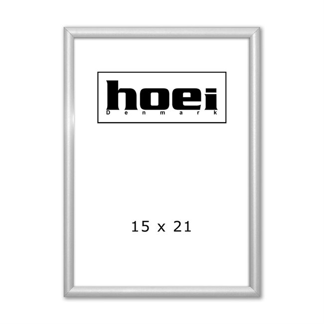 Zilveren aluminium lijst - 15 x 21 cm