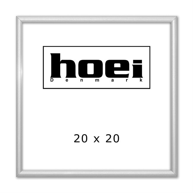 Zilveren aluminium lijst - 20 x 20 cm