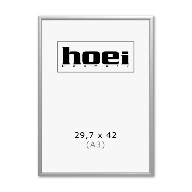 Zilveren aluminium frame - 29,7 x 42 cm (A3)