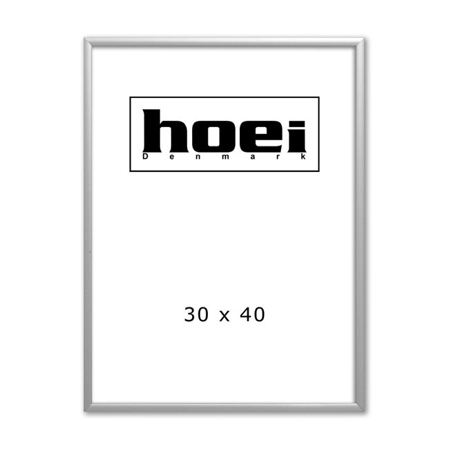 Zilveren aluminium lijst - 30 x 40 cm