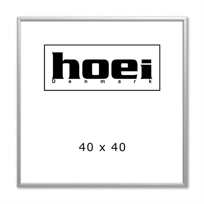 Zilveren aluminium frame - 40 x 40 cm