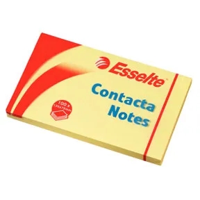 Esselte Contacta Notes 75 x 125 mm, geel