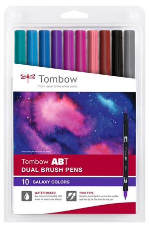 Tombow Marker ABT Dual Brush Galaxy Kleuren (10)