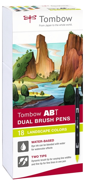 Tombow Marker ABT Dual Brush 18P-6 Landschap karton (18)