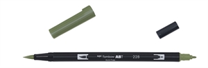 Tombow Marker ABT Dual Brush 228 grijs groen