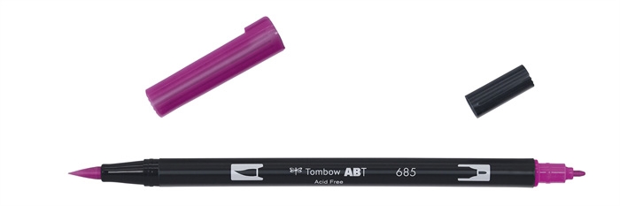 Tombow Marker ABT Dual Brush 685 diep magenta