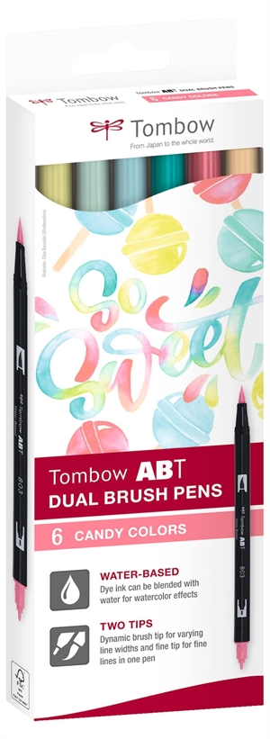 Tombow Marker ABT Dual Brush 6C-4 Candy carton (6)

Tombow Marker ABT Dual Brush 6C-4 Zoete doos (6)