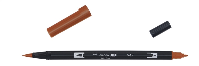 Tombow Marker ABT Dual Brush 947 gebrande sienna