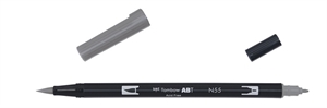 Tombow Marker ABT Dual Brush N55 koelgrijs 7