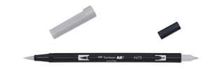 Tombow Marker ABT Dual Brush N75 koel grijs 3
