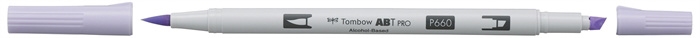 Tombow Marker alcohol ABT PRO Dual Brush 660 lavendelroze