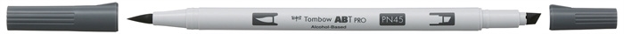 Tombow Marker alcohol ABT PRO Dual Brush N45 koel grijs 10
