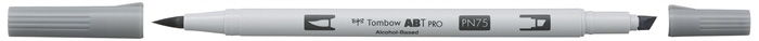 Tombow Marker alcohol ABT PRO Dual Brush N75 koel grijs 3