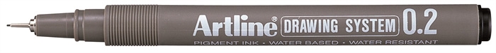 Artline Drawing System 0.2 zwart