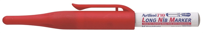 Artline Marker 710 met lange punt, rood.