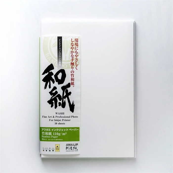 Awagami Bamboo 110 - 110 g/m², A1 10 vellen