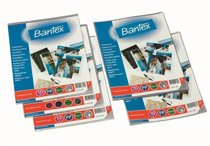 Bantex Fotolomme 10x15 0,1mm højformat 8 foto\'s trans. (25)