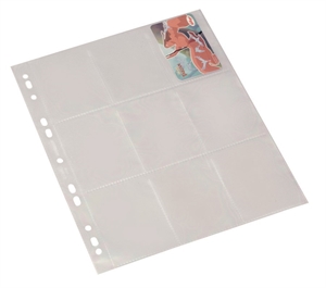 Bantex verzamelkaarthoes A4 0,08mm 9 kaarten transparant (10)