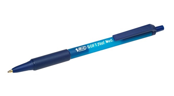 Bic balpen Soft Feel Clic Grip blauw