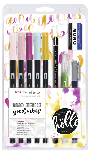 Tombow Gemengde lettering set Goede Vibes