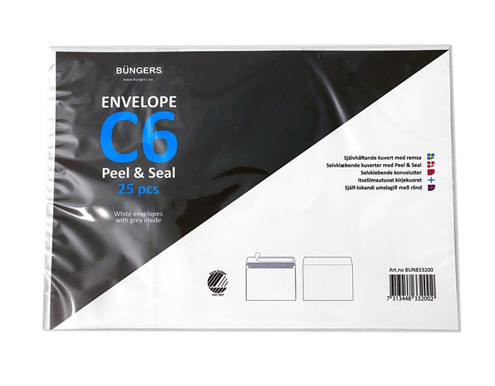 Mayer Envelop Peel & Seal C6 (25)