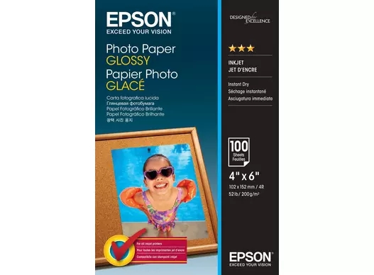 Epson Fotopapier Glanzend, 200 g/m² - 10 x 15cm - 100 vellen